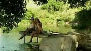 fishing trip turns into an outdoor gangbang - porn video