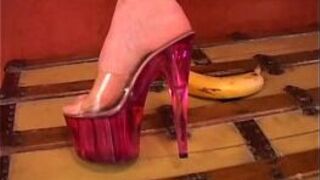 Busty MILF loves high heels - porn video