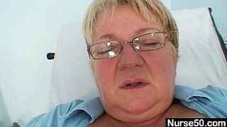 Natural big tits bizarre masturbation in hospital - porn video