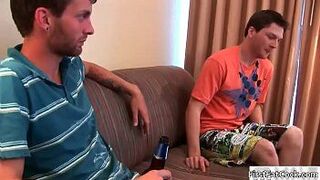 Dude gets his very first gay facial gay porno - porn video
