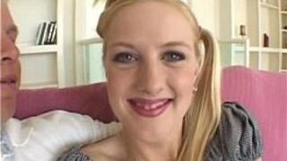 just eighteen blonde fucking mature guy - porn video