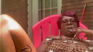 Penelope on the patio - porn video