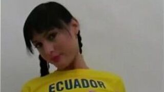 Beautiful Iranian soccer girl in panties - porn video