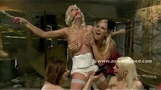 Bride wakes up tied and surrounded - porn video