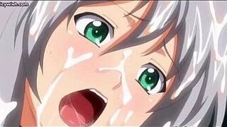 Hentai babe takes huge shemale cock inside - porn video
