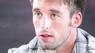 GayCastings Hunky contractor shows off and jerks - porn video