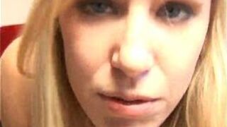 Please shoot your load on my pretty face - porn video