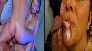German cumpilation ballslapping - porn video